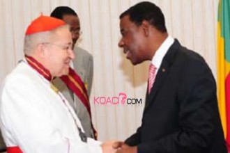 BENIN:  Le Cardinal André 23 fait Grand Officier de lÂ’Ordre National